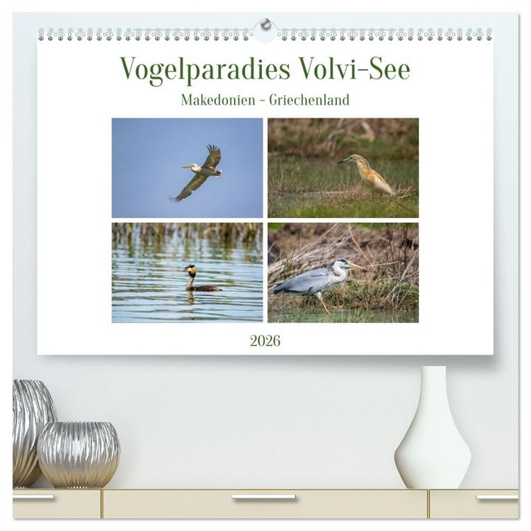 Produktbild: Vogelparadies Volvi-See (hochwertiger Premium Wandkalender 2026 DIN A2 quer), Kunstdruck in Hochglanz