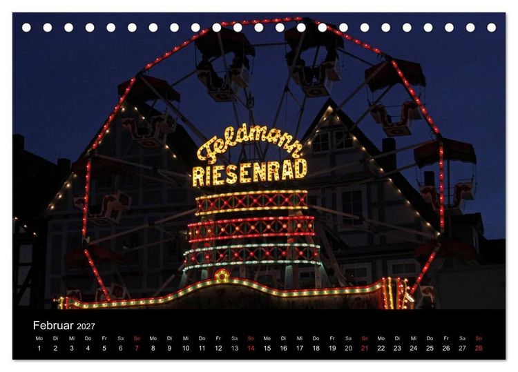 Produktbild: Jahrmarkt 2027 (Tischkalender 2027 DIN A5 quer), CALVENDO Monatskalender