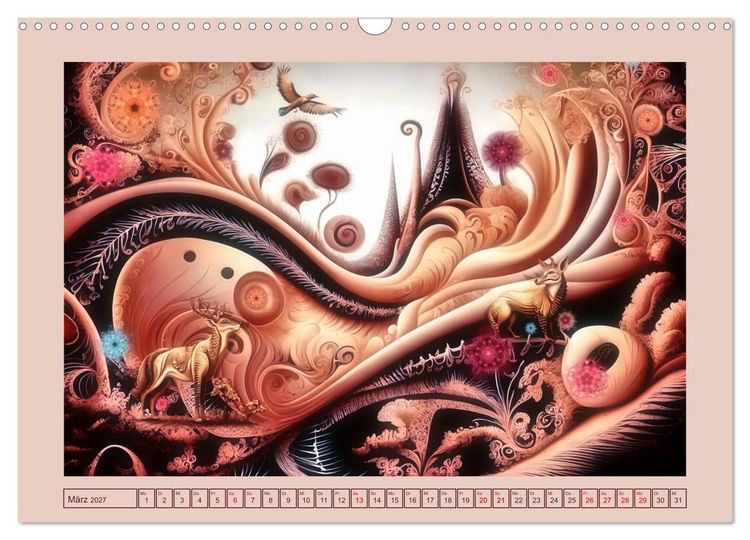Produktbild: Fraktale Metamorphosen (Wandkalender 2027 DIN A3 quer), CALVENDO Monatskalender