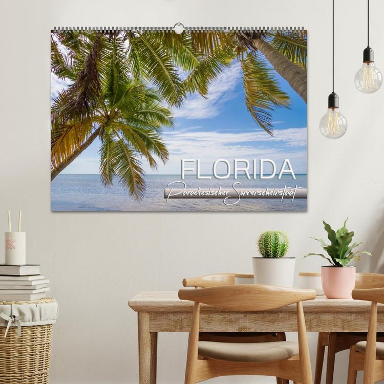 Produktbild: FLORIDA Paradiesischer Sonnenscheinstaat (Wandkalender 2026 DIN A2 quer), CALVENDO Monatskalender