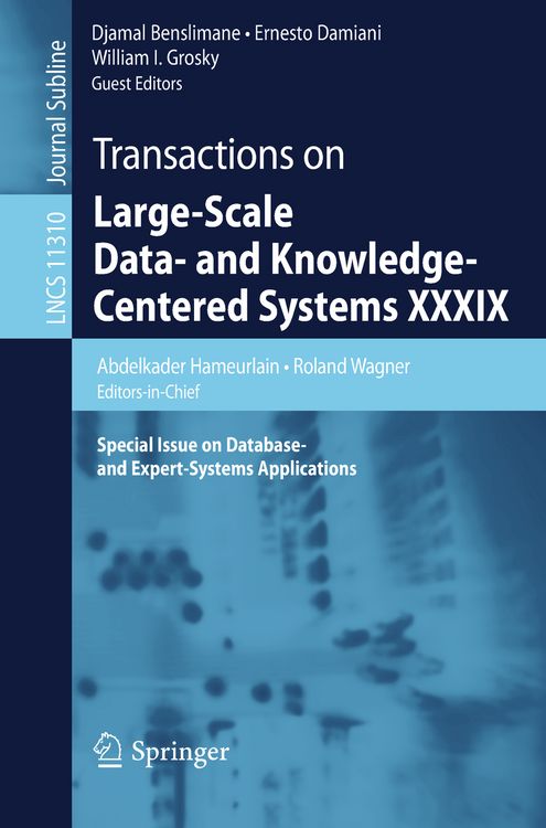 Produktbild: Transactions on Large-Scale Data- and Knowledge-Centered Systems XXXIX