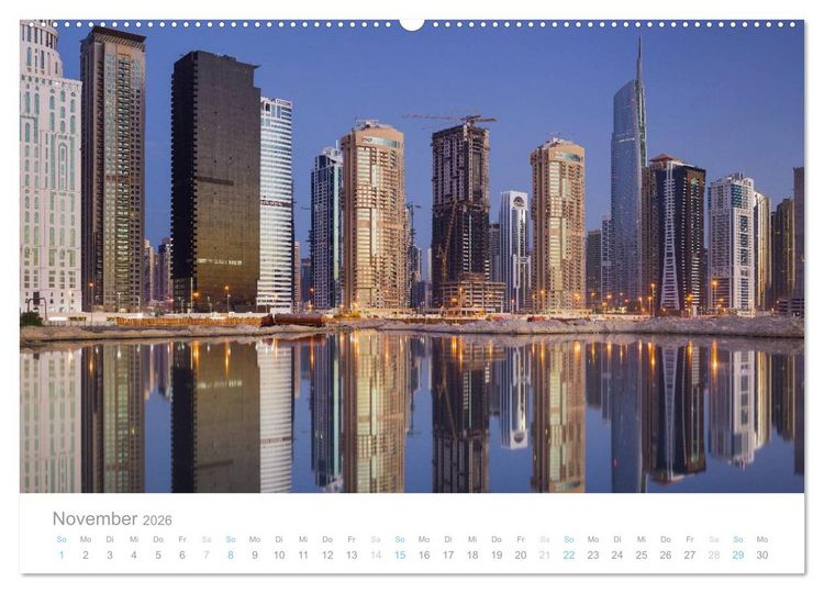 Produktbild: Dubai Architektur 2026 (hochwertiger Premium Wandkalender 2026 DIN A2 quer), Kunstdruck in Hochglanz