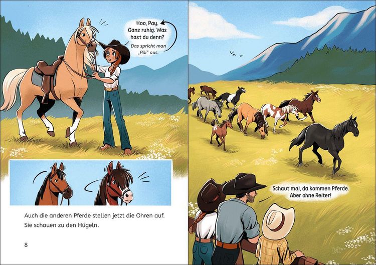 Produktbild: Lesel&ouml;wen 3. Klasse - Freiheit f&uuml;r die Mustangs