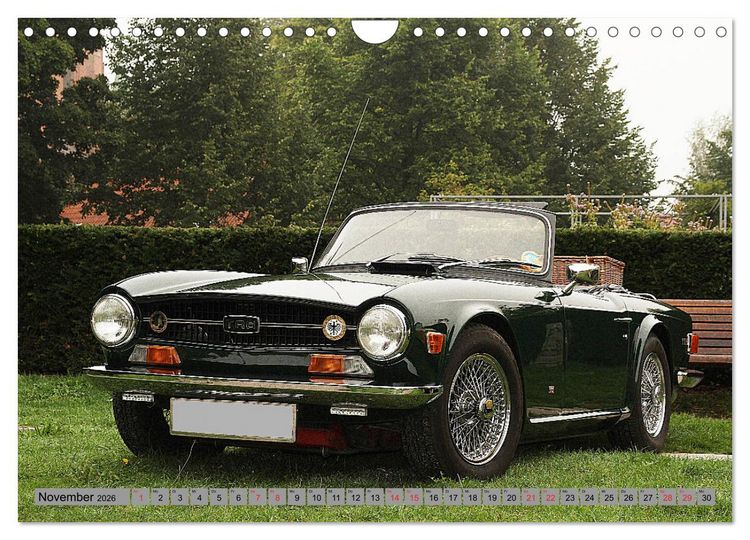 Produktbild: Oben ohne Oldtimer (Wandkalender 2026 DIN A4 quer), CALVENDO Monatskalender
