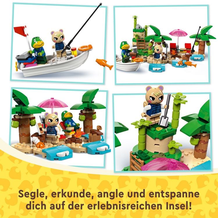 Produktbild: LEGO Animal Crossing 77048 Käptens Insel-Bootstour Spielzeug mit Huschke