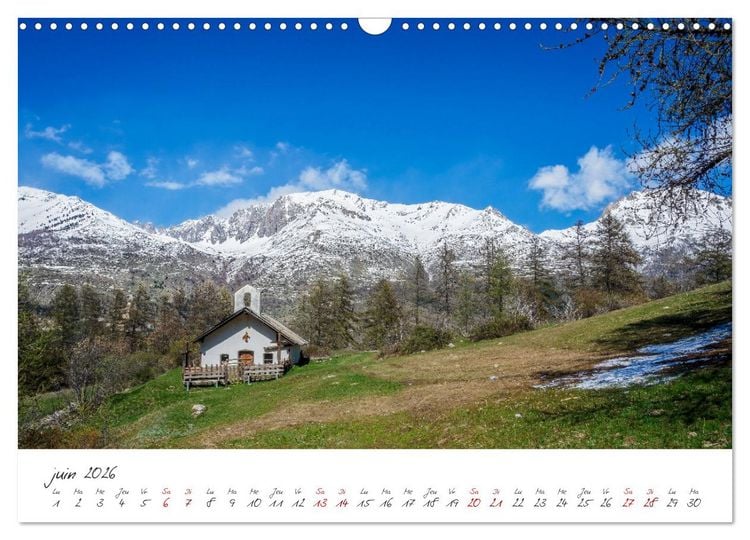 Produktbild: Les Hautes-Alpes sur les chemins des marmottes (Calendrier mural 2026 DIN A3 vertical), CALVENDO calendrier mensuel