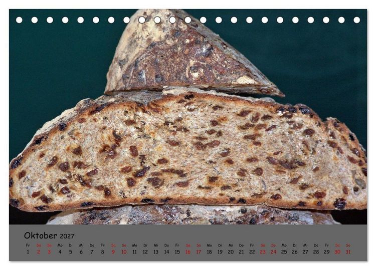 Produktbild: Mein Brotkalender (Tischkalender 2027 DIN A5 quer), CALVENDO Monatskalender
