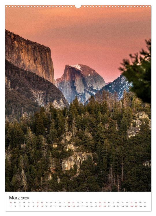 Produktbild: Yosemite Nationalpark - Einer der sch&ouml;nsten Orte der Welt. (Wandkalender 2026 DIN A2 hoch), CALVENDO Monatskalender