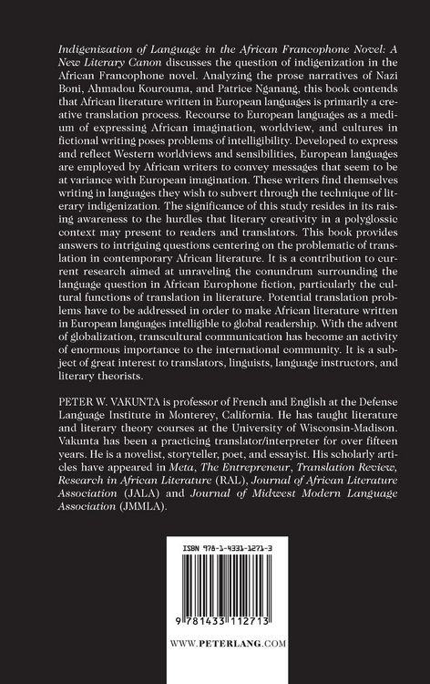 Produktbild: Indigenization of Language in the African Francophone Novel