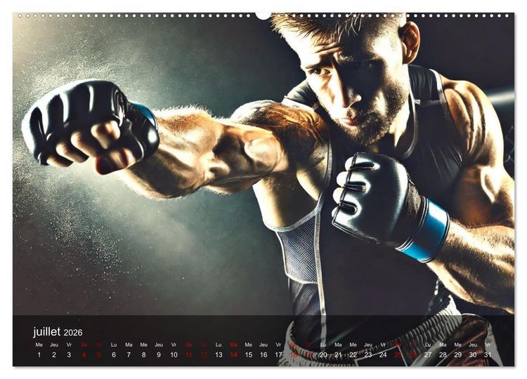 Produktbild: MMA - Mixed Martial Arts France (Calendrier mural 2026 DIN A2 vertical) calendrier de bureau
