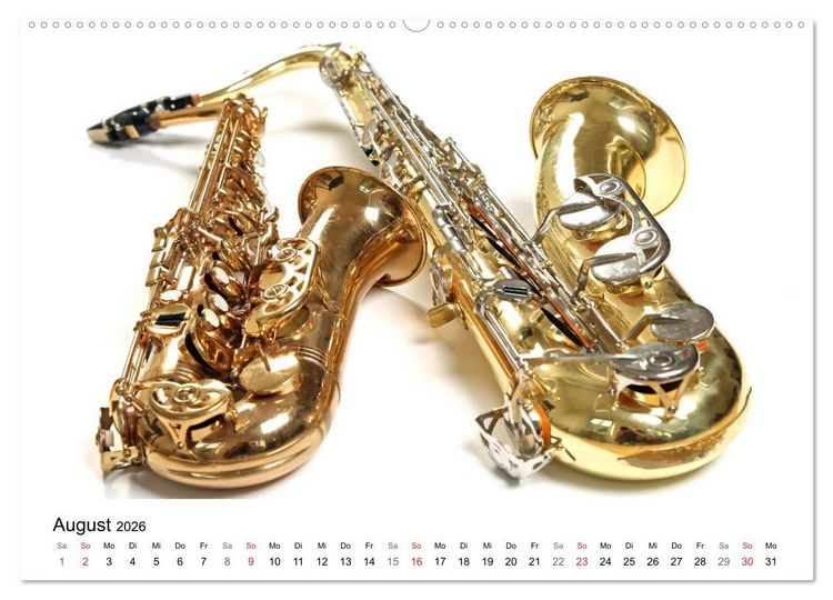 Produktbild: Musik ist mein Leben (hochwertiger Premium Wandkalender 2026 DIN A2 quer), Kunstdruck in Hochglanz
