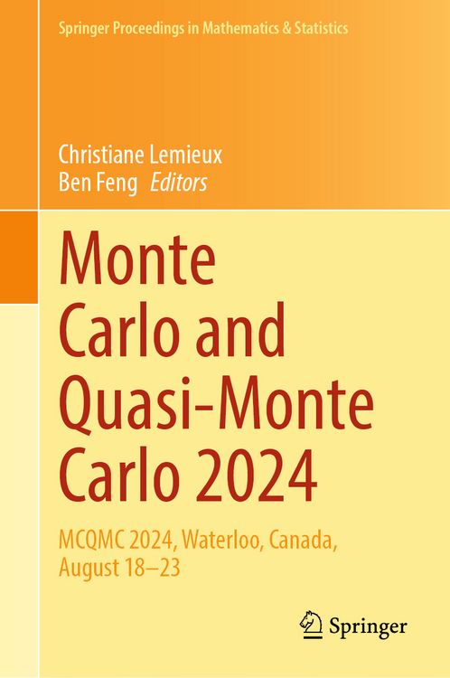 Produktbild: Monte Carlo and Quasi-Monte Carlo 2024