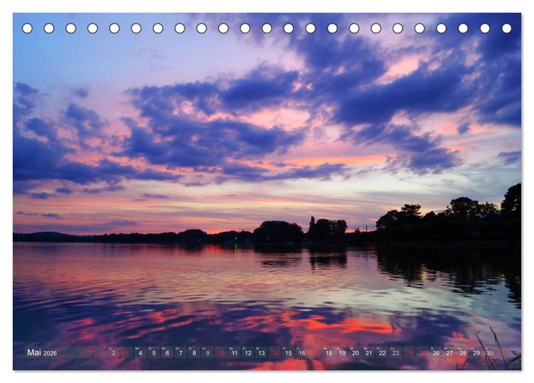 Produktbild: Bodensee zur blauen Stunde (Tischkalender 2026 DIN A5 quer), CALVENDO Monatskalender