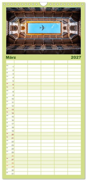 Produktbild: Familienplaner 2027 - So sch&ouml;n ist Ungarn. Sehenswertes am Balaton und in Budapest mit 5 Spalten (Wandkalender, 21 x 45 cm) CALVENDO