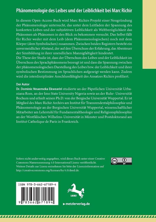 Produktbild: Ph&auml;nomenologie des Leibes und der Leiblichkeit bei Marc Richir