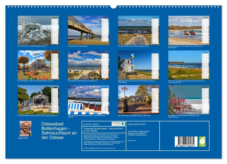 Produktbild: Ostseebad Boltenhagen - Sehnsuchtsort an der Ostsee (hochwertiger Premium Wandkalender 2026 DIN A2 quer), Kunstdruck in Hochglanz