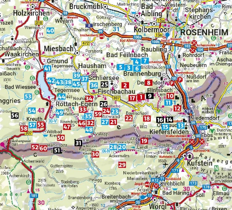 Produktbild: ROTHER Wanderf&uuml;hrer Tegernsee, Schliersee, Spitzingsee. 60 Touren in den Bayerischen Voralpen zwischen Isar und Inn