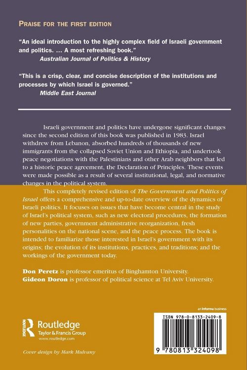 Produktbild: The Government And Politics Of Israel