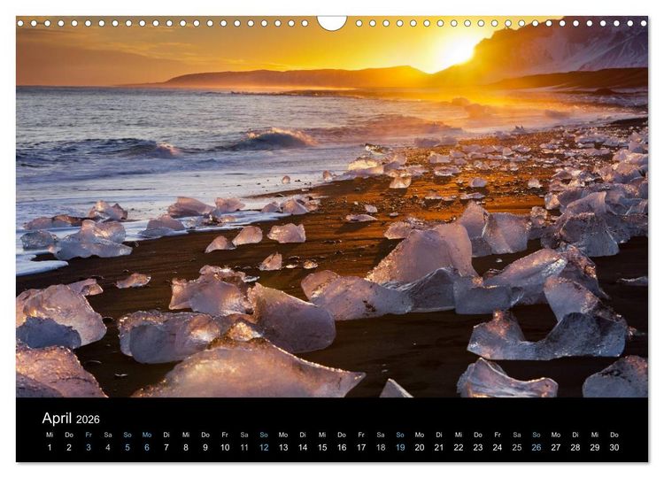 Produktbild: Traumziel Island 2026 (Wandkalender 2026 DIN A3 quer), CALVENDO Monatskalender