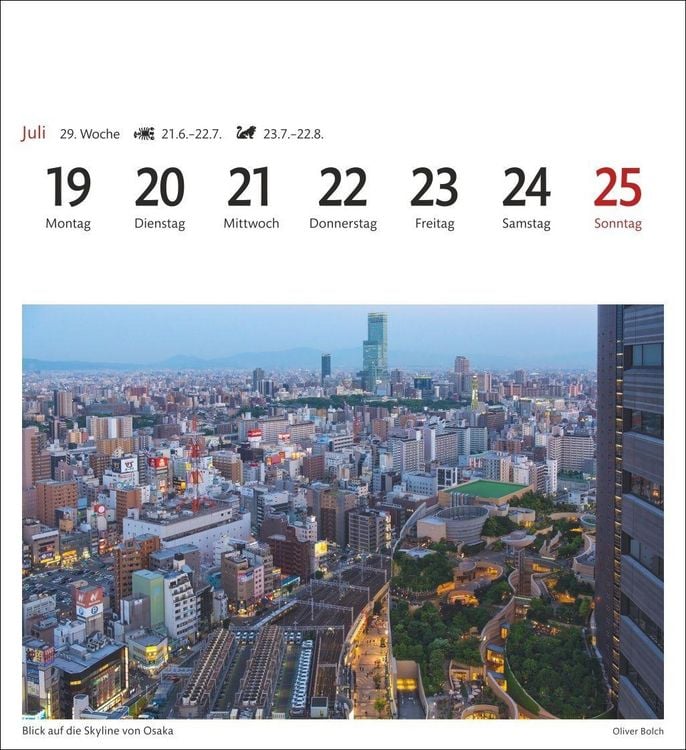 Produktbild: Japan Sehnsuchtskalender 2027 - Wochenkalender mit 53 Postkarten