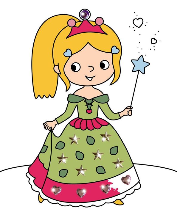Produktbild: Mein erster Malblock mit Glitzersteinchen &ndash; Zauberprinzessin