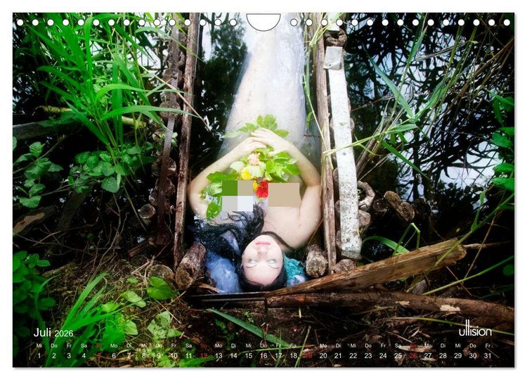 Produktbild: OPHELIA, sinnlich - mystisch - sehnsuchtsvoll (Wandkalender 2026 DIN A4 quer), CALVENDO Monatskalender