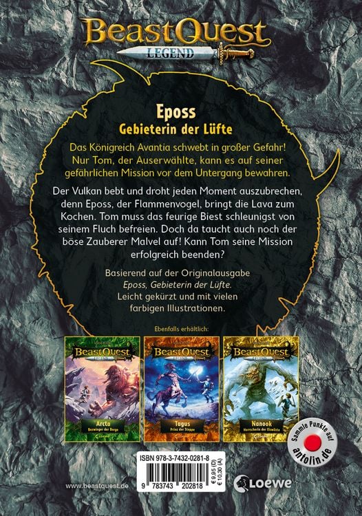 Produktbild: Beast Quest Legend (Band 6) - Eposs, Gebieterin der L&uuml;fte