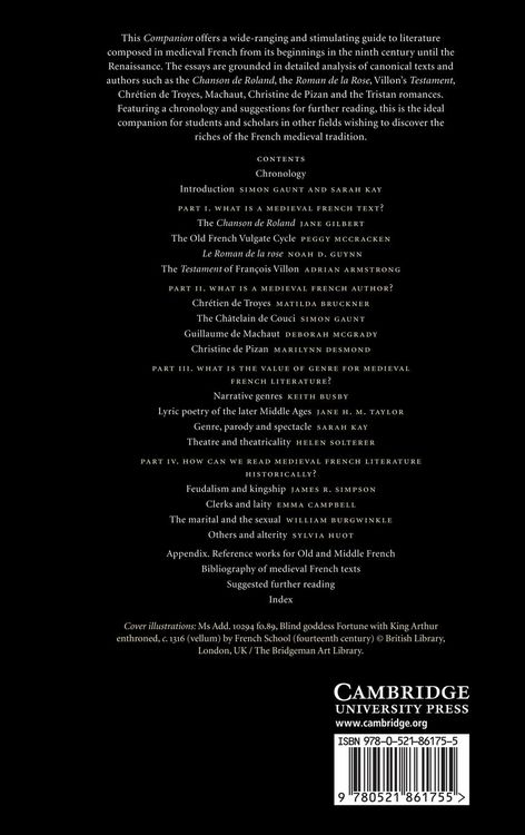 Produktbild: The Cambridge Companion to Medieval French Literature