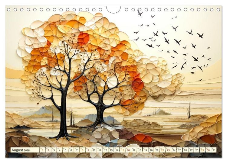 Produktbild: Baum Kunst (Wandkalender 2026 DIN A4 quer), CALVENDO Monatskalender