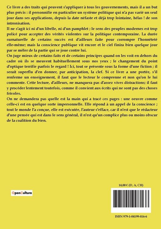 Produktbild: Dialogue aux Enfers entre Machiavel et Montesquieu