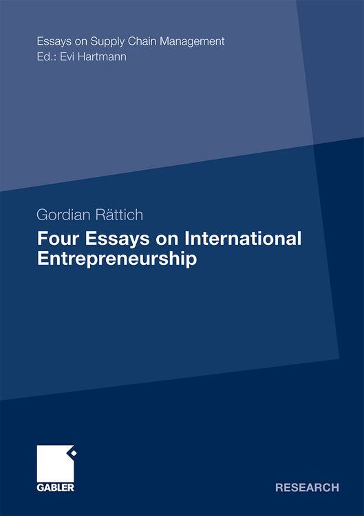 Produktbild: Four Essays on International Entrepreneurship