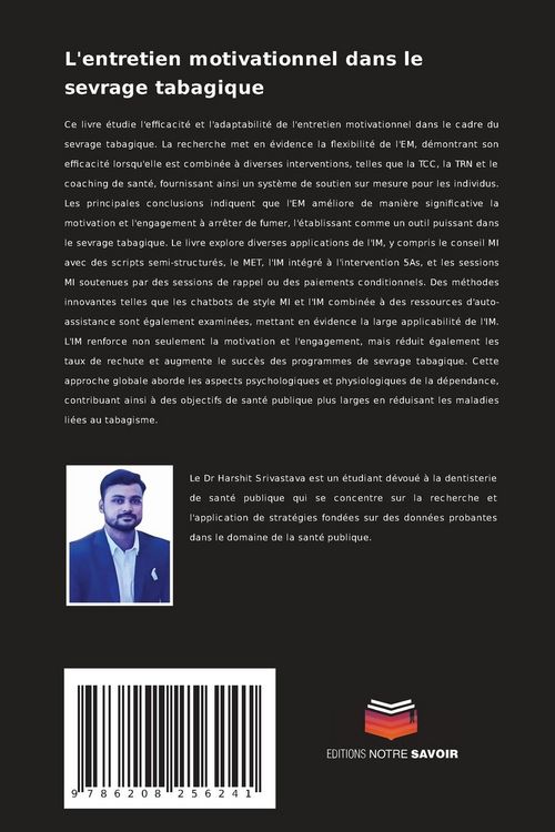 Produktbild: L'entretien motivationnel dans le sevrage tabagique