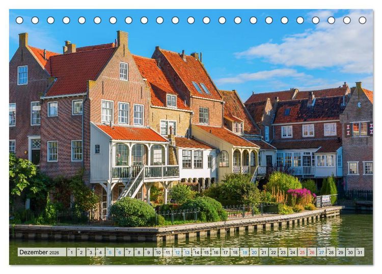 Produktbild: Enkhuizen - historische Hafenstadt am Ijsselmeer (Tischkalender 2026 DIN A5 quer), CALVENDO Monatskalender