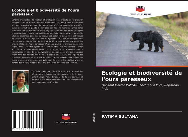 Produktbild: &Eacute;cologie et biodiversit&eacute; de l'ours paresseux