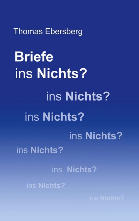 Produktbild: Briefe ins Nichts?