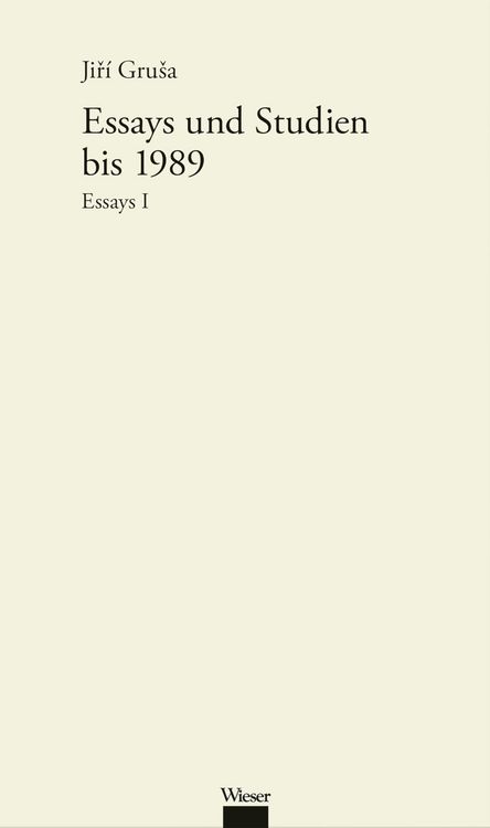 Produktbild: Werkausgabe Jiř&iacute; Gru&scaron;a / Essays und Studien bis zum Jahr 1990