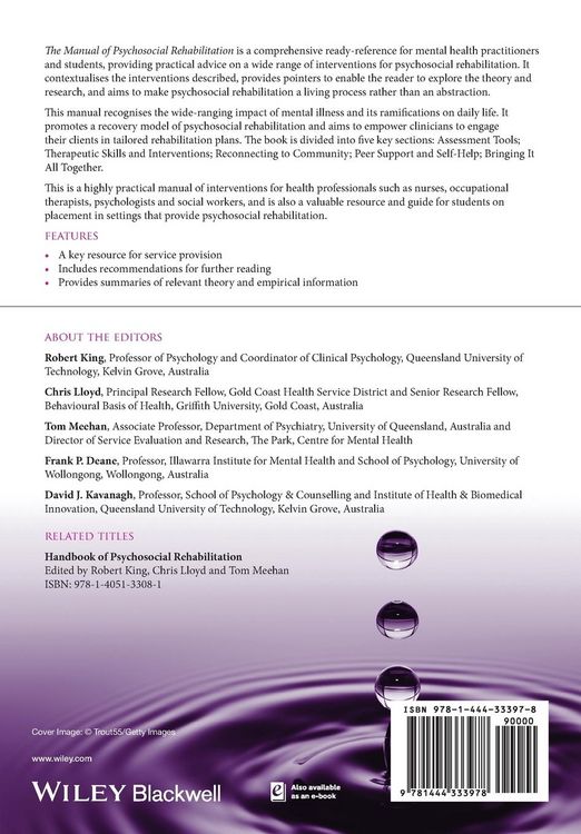 Produktbild: Manual of Psychosocial Rehabilitation