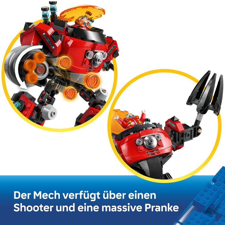 Produktbild: LEGO Sonic the Hedgehog Knuckles vs. Dr. Eggmans Egg Crusher Mech 77005