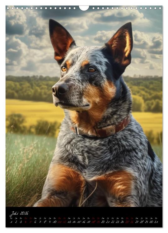 Produktbild: Australian Cattle Dogs (Wandkalender 2026 DIN A3 hoch), CALVENDO Monatskalender