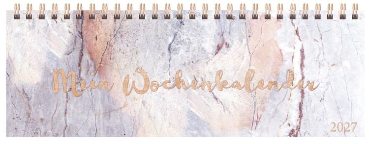 Produktbild: Tischquerkalender Marble 2027