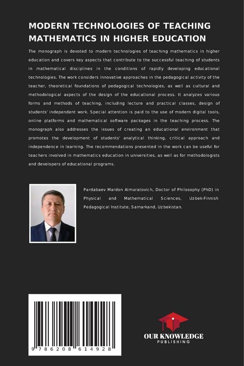 Produktbild: MODERN TECHNOLOGIES OF TEACHING MATHEMATICS IN HIGHER EDUCATION