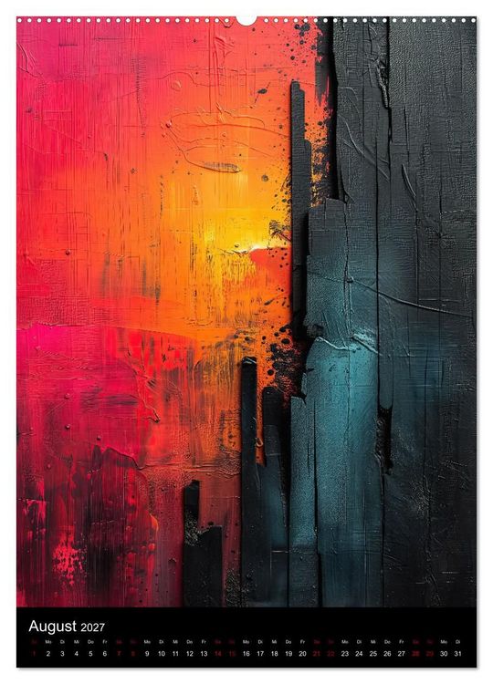 Produktbild: Abstrakte KI-Kunst (hochwertiger Premium Wandkalender 2027 DIN A2 hoch), Kunstdruck in Hochglanz