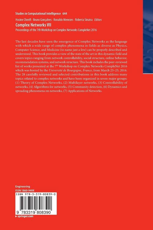 Produktbild: Complex Networks VII