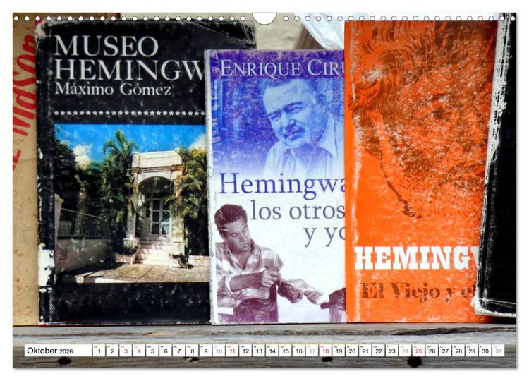 Produktbild: Hemingways Havanna - Ein Dichter und seine Stadt (Wandkalender 2026 DIN A3 quer), CALVENDO Monatskalender