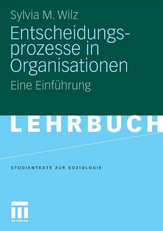 Produktbild: Entscheidungsprozesse in Organisationen