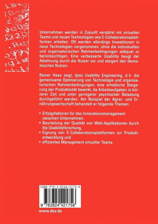 Produktbild: Usability Engineering in der E-Collaboration