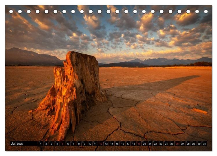 Produktbild: Bayerische Landschaften (Tischkalender 2026 DIN A5 quer), CALVENDO Monatskalender
