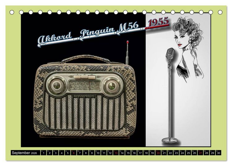Produktbild: RADIO LEGENDEN (Tischkalender 2026 DIN A5 quer), CALVENDO Monatskalender