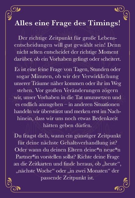 Produktbild: Kartenbox: Perfect Timing &ndash; Zeitkarten