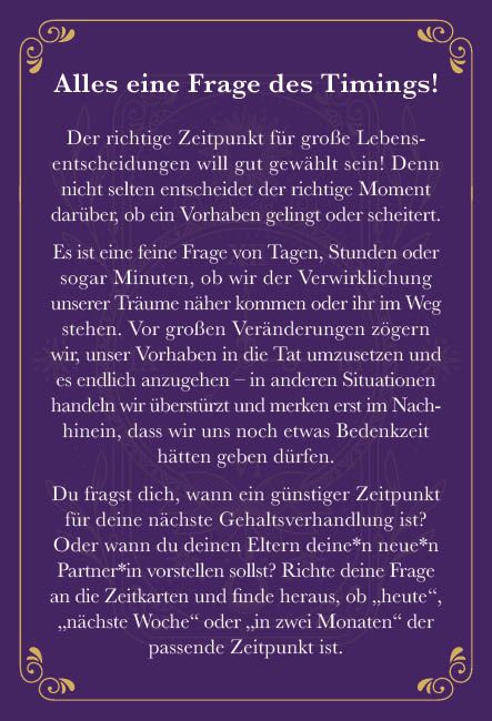 Produktbild: Kartenbox: Perfect Timing &ndash; Zeitkarten